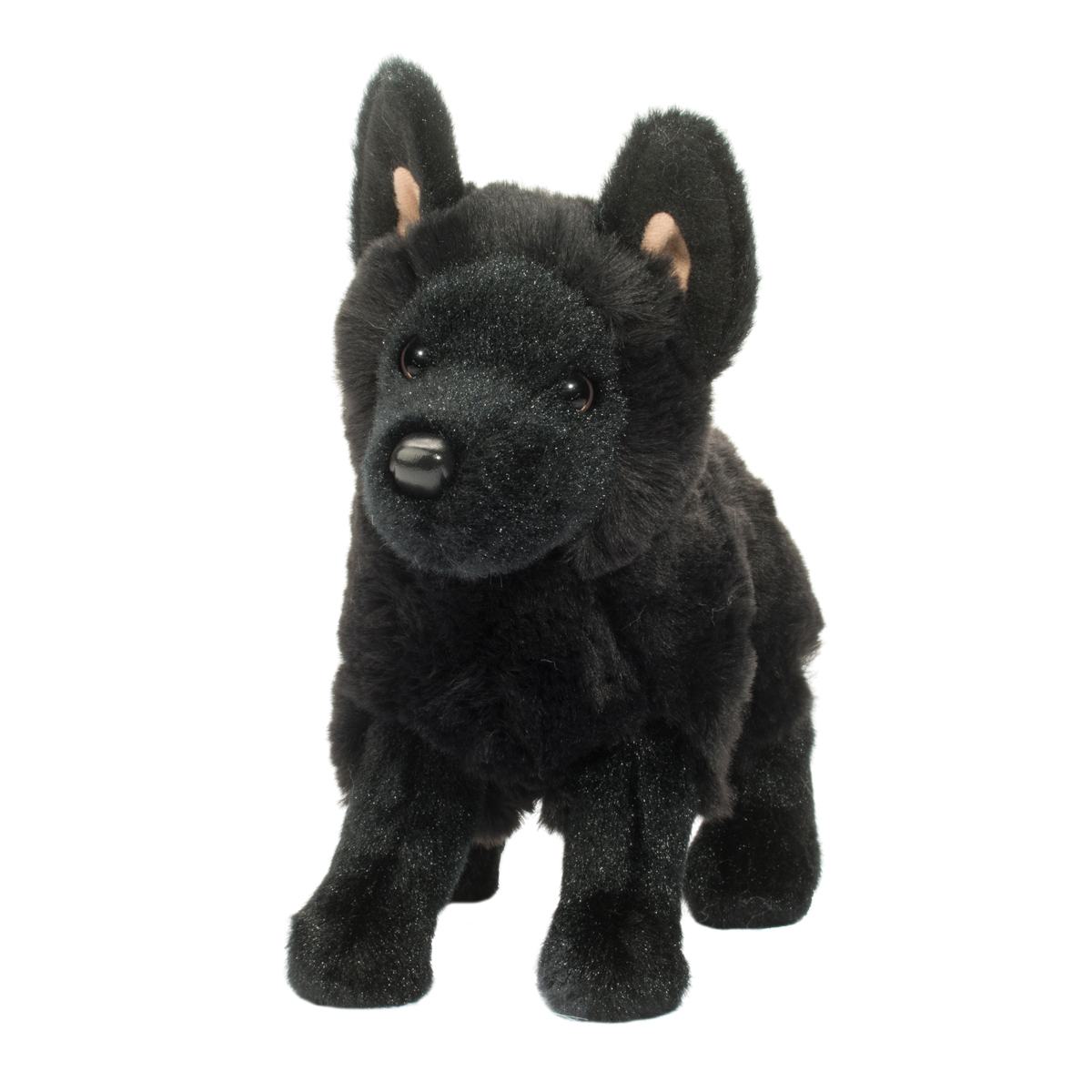 Douglas Cuddle Harko Black German Shepherd 8" Plush Stuffed Animal Toy #3979