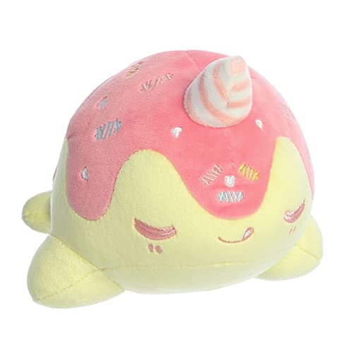 Aurora Tasty Peach Bubble Gum Nomwhal Plush Stuffed Animal Toy 7" #14298