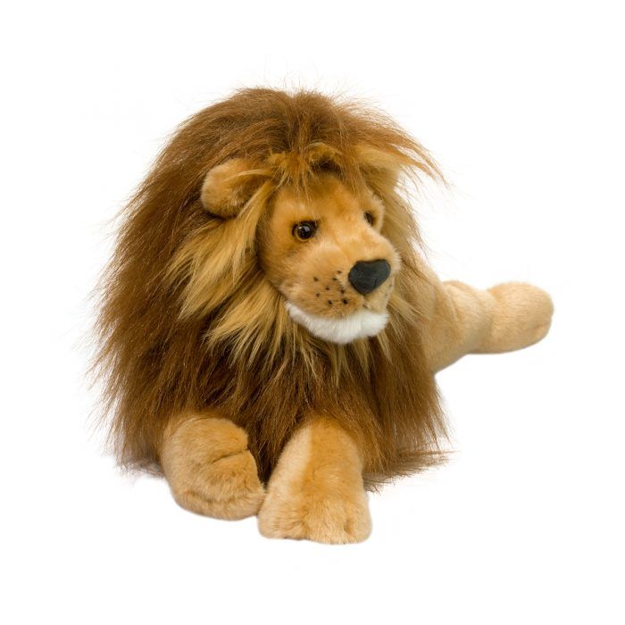 Zeus DLux Lion plush face detail
