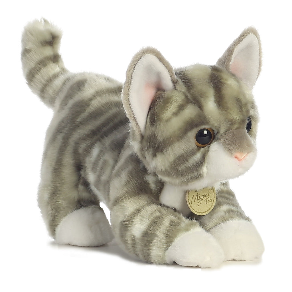 Aurora Miyoni Tots Grey Tabby Kitten 9 inch Plush Stuffed Animal Toy