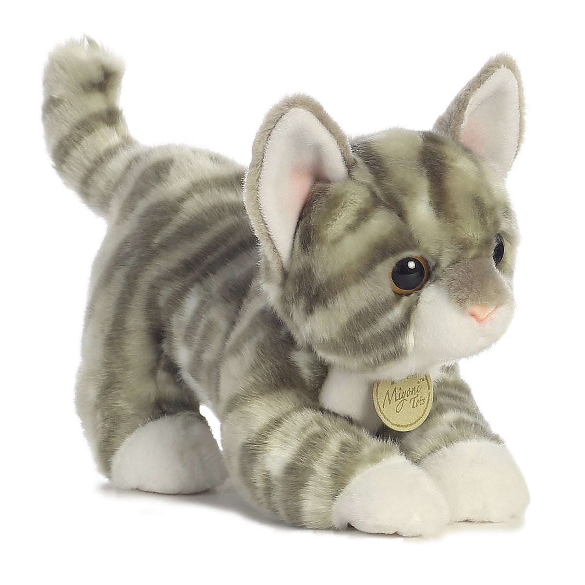 Aurora Miyoni Tots Grey Tabby Kitten 9 inch Plush Stuffed Animal Toy