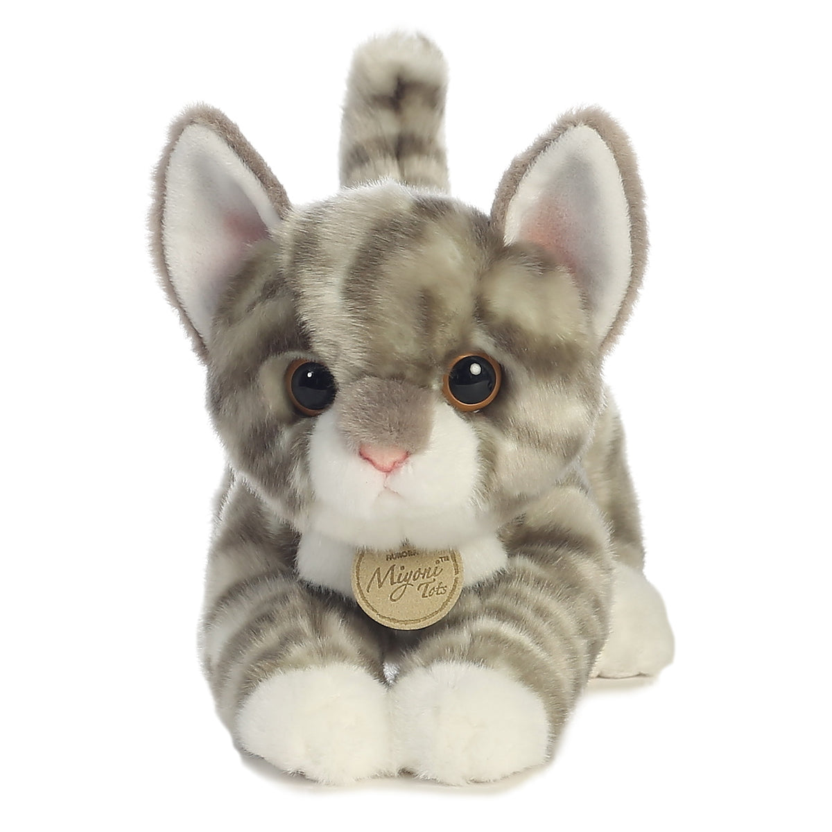 Aurora Miyoni Tots Grey Tabby Kitten 9 inch Plush Stuffed Animal Toy