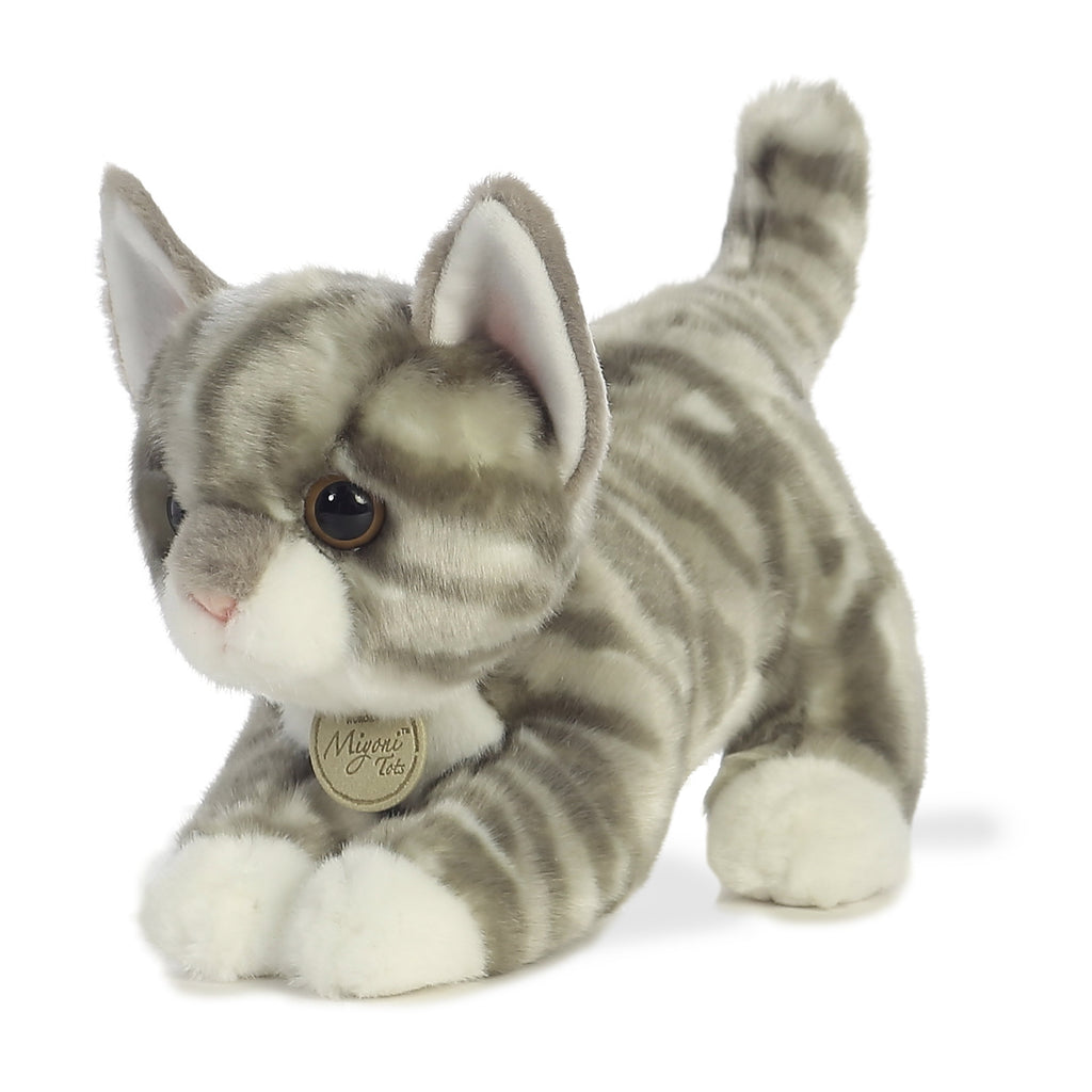 Aurora Miyoni Tots Grey Tabby Kitten 9 inch Plush Stuffed Animal Toy