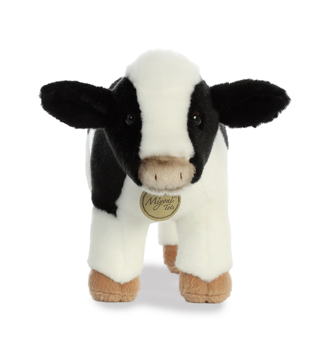 Aurora Miyoni Tots Holstein Calf 11 inch Plush Stuffed Animal Toy