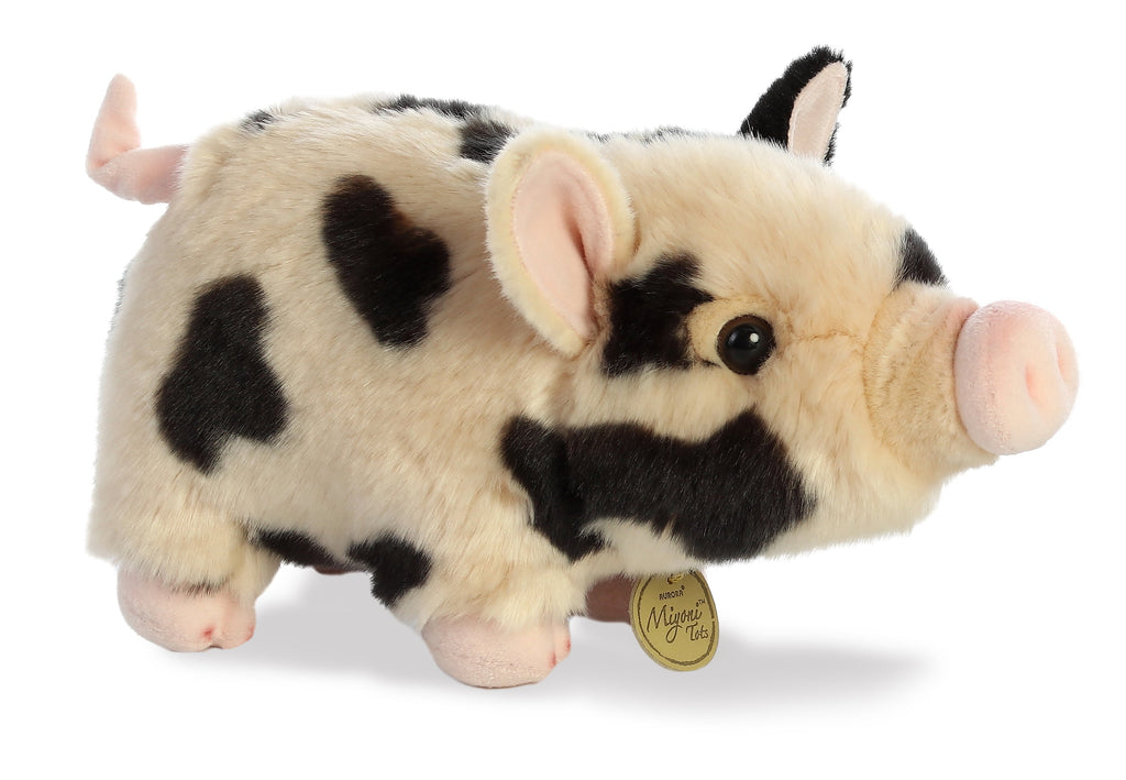 Aurora Pot-Bellied Piglet Spotted 11 inch Plush Stuffed Animal Toy