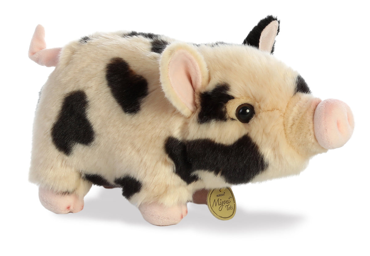 Aurora Pot-Bellied Piglet Spotted 11 inch Plush Stuffed Animal Toy