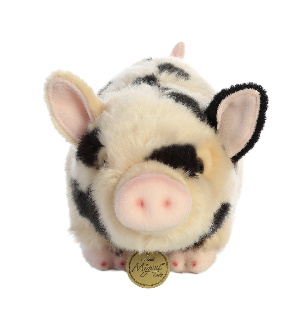 Aurora Pot-Bellied Piglet Spotted 11 inch Plush Stuffed Animal Toy
