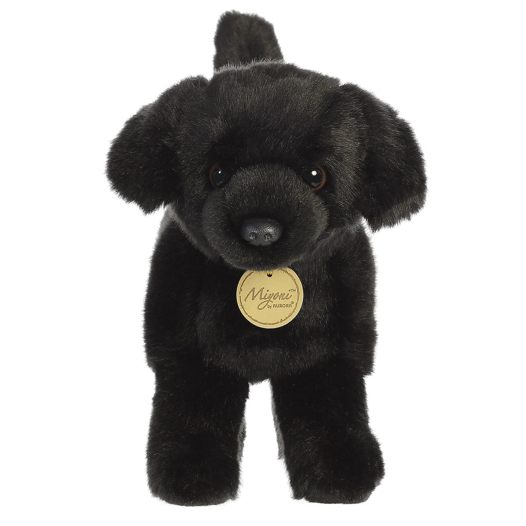 Aurora Miyoni Black Labrador 10 inch Plush Stuffed Animal Toy