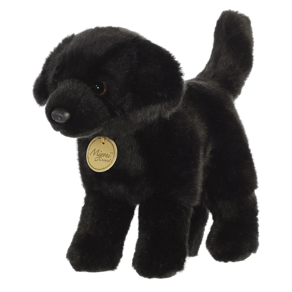Aurora Miyoni Black Labrador 10 inch Plush Stuffed Animal Toy