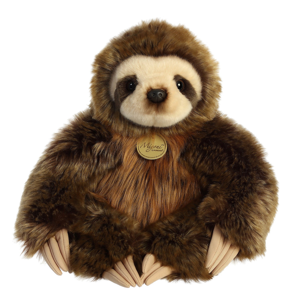 Aurora Miyoni Three-Toed Sloth 14.5 inch Plush Stuffed Animal Toy