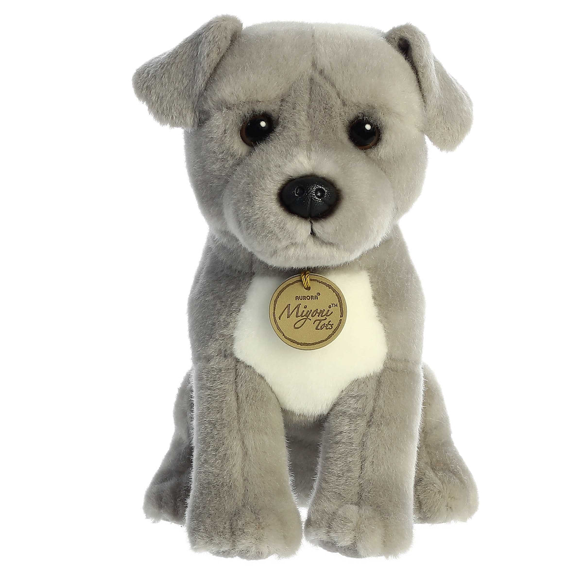 Aurora Miyoni Tots Pit Bull Puppy 9 inch Plush Stuffed Animal Toy