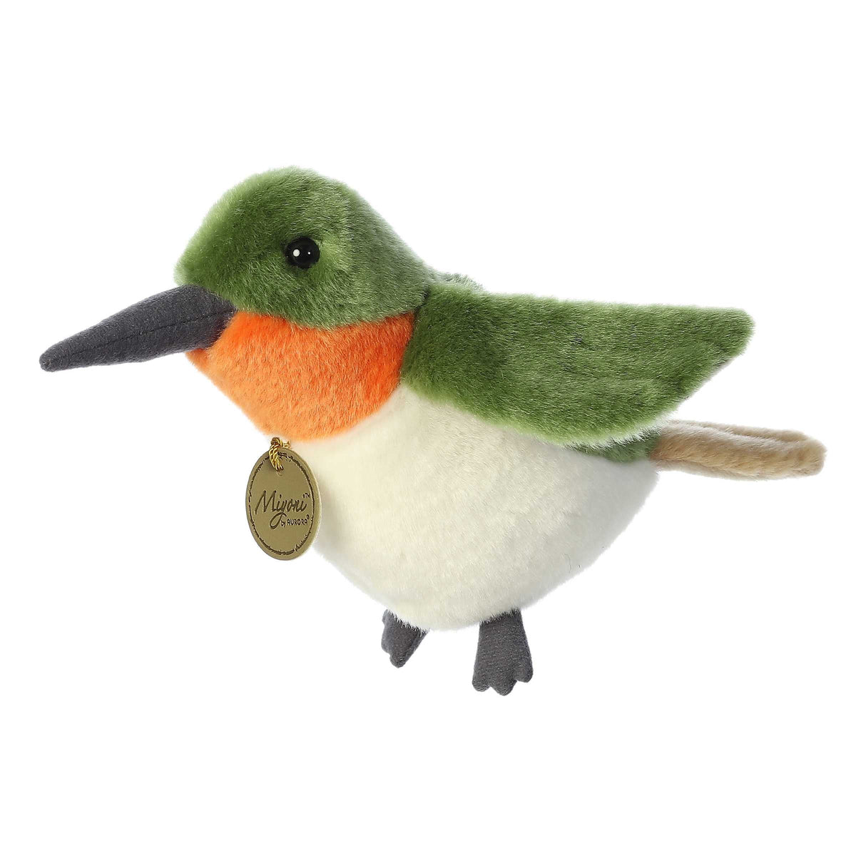 Aurora Miyoni Ruby-Throated Hummingbird 9 inch Plush Stuffed Animal Toy
