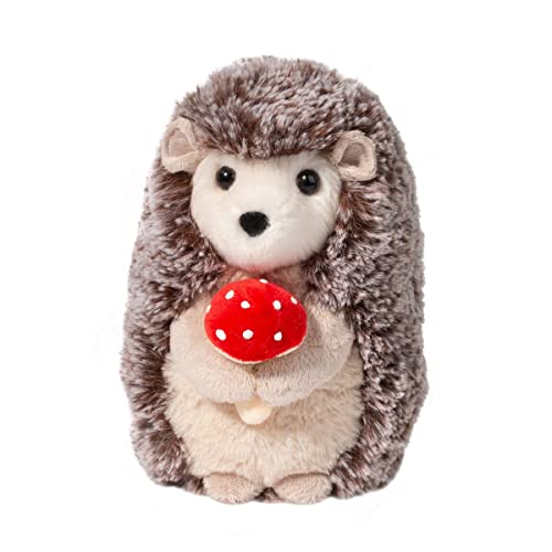 Douglas Cuddle Stuey Hedgehog with Mushroom 6.5" Plush Stuffed Animal Toy #3774