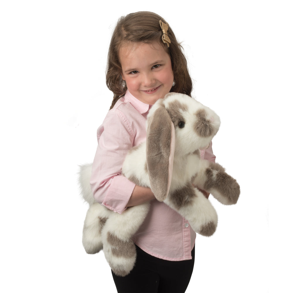 Douglas Cuddle Ramsey DLux Gray Spotted Bunny 18" Plush Stuffed Animal #14862