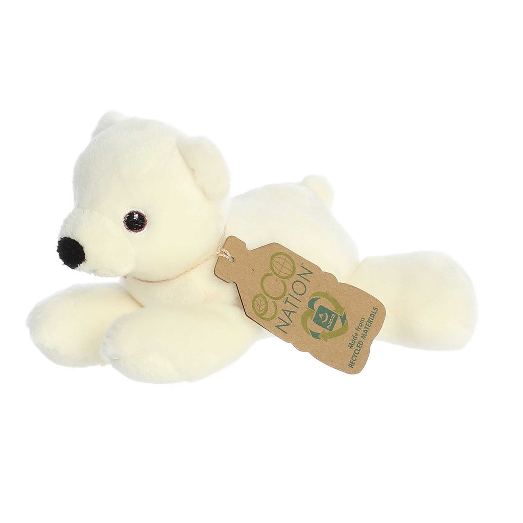 Aurora 8" Eco Softies Polar Bear Plush Stuffed Animal Toy #35134