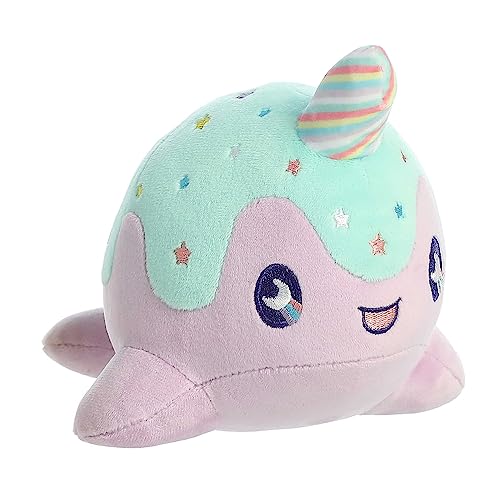 Aurora Tasty Peach Pastel Lollipop Nomwhal Plush Stuffed Animal Toy 8" #14295