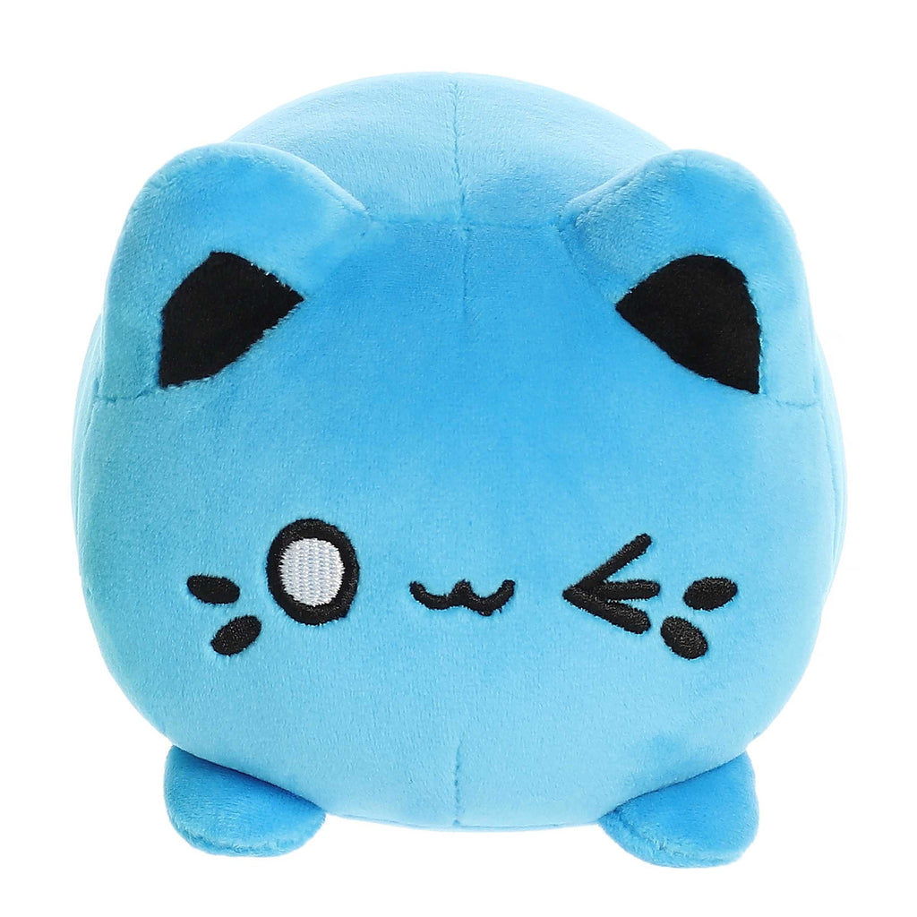 Aurora Tasty Peach Electric Blue Meowchi Plush Stuffed Animal Toy 7" #14333