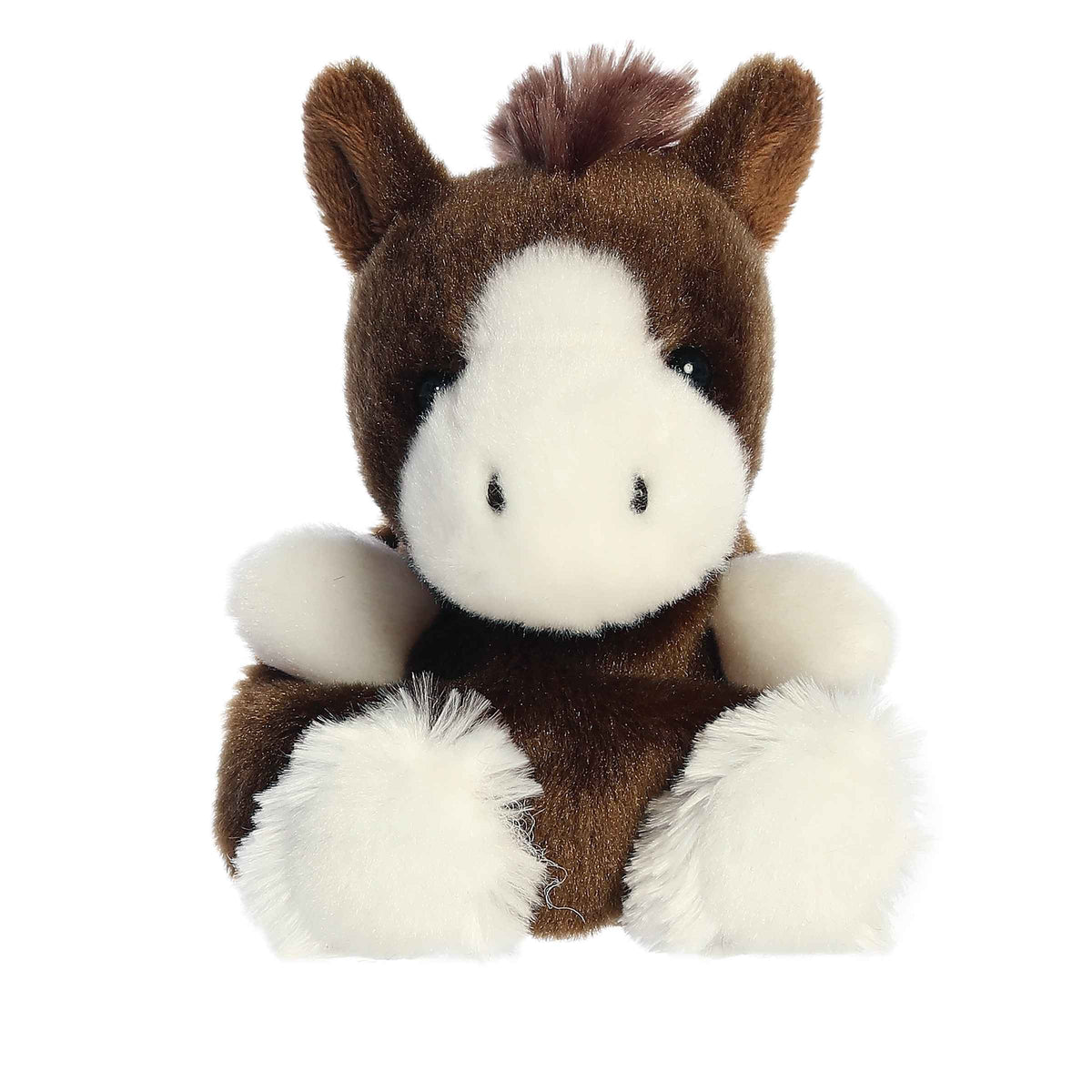 Aurora Palm Pals Darius Clydesdale Horse Plush Stuffed Animal 5" Toy #33943