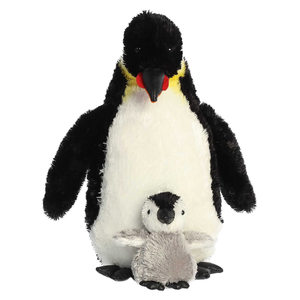 Aurora Wild Life Emperor Penguin with Baby 12 inch Plush Stuffed Animal Toy