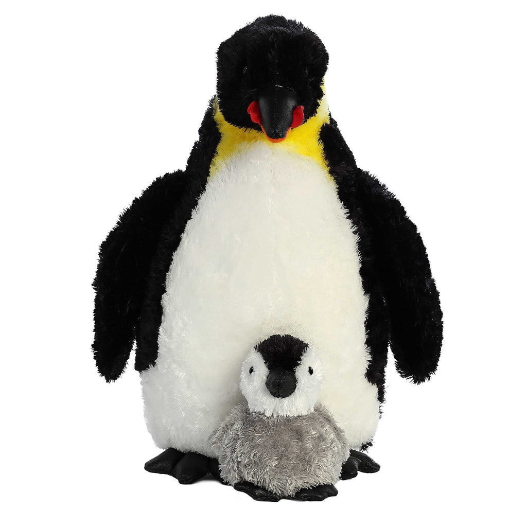 Aurora Wild Life Emperor Penguin with Baby 12 inch Plush Stuffed Animal Toy