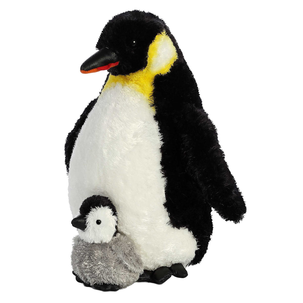 Aurora Wild Life Emperor Penguin with Baby 12 inch Plush Stuffed Animal Toy