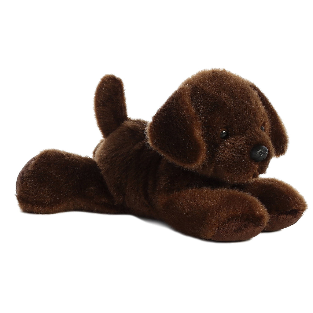 Aurora Mini Flopsie Lil' Lucky Chocolate Lab 8 inch Plush Stuffed Animal Toy