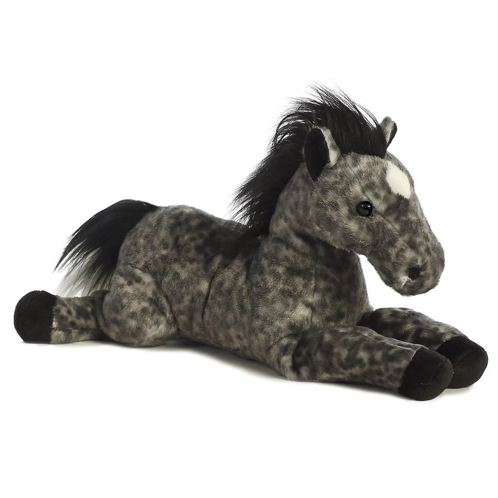 Aurora Flopsie Jack Dapple Gray Horse 12 inch Plush Stuffed Animal Toy