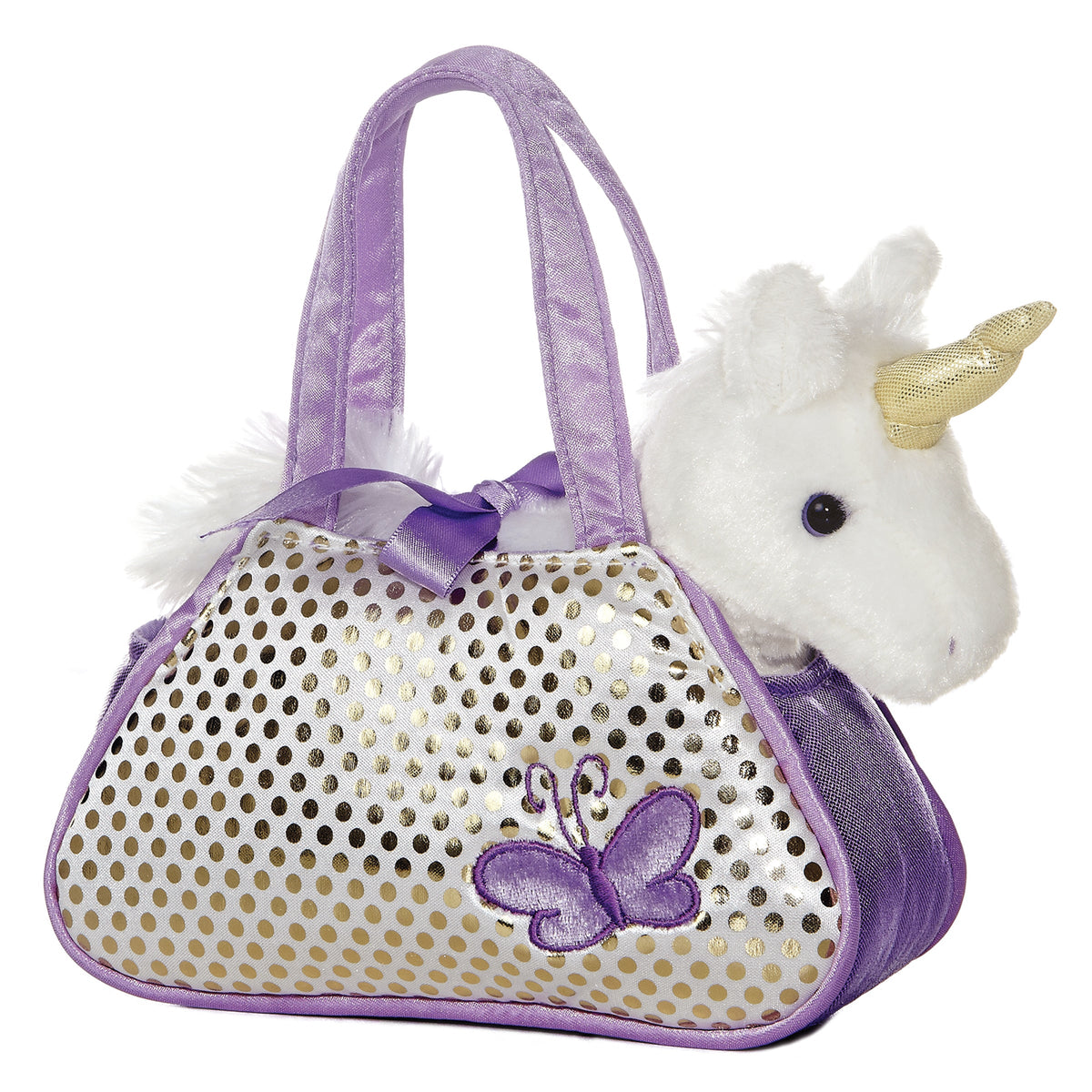 Aurora Fancy Pals Aurora Unicorn Pet Carrier 7 inch Plush Stuffed Animal Toy
