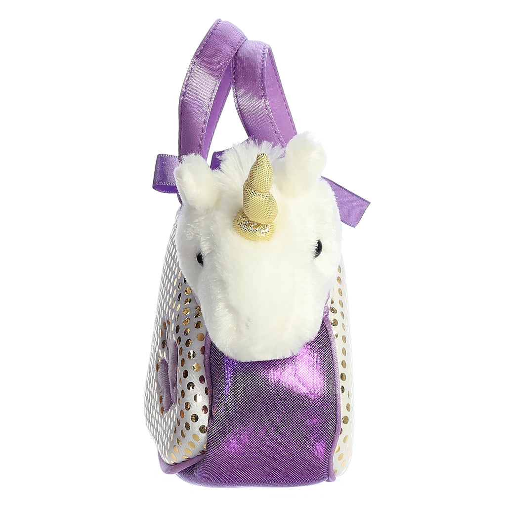 Aurora Fancy Pals Aurora Unicorn Pet Carrier 7 inch Plush Stuffed Animal Toy
