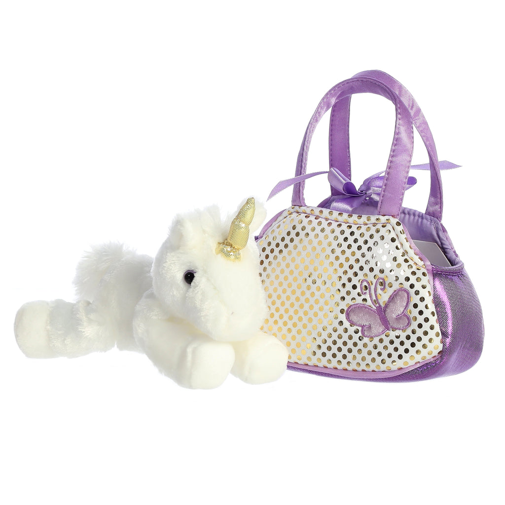 Aurora Fancy Pals Aurora Unicorn Pet Carrier 7 inch Plush Stuffed Animal Toy