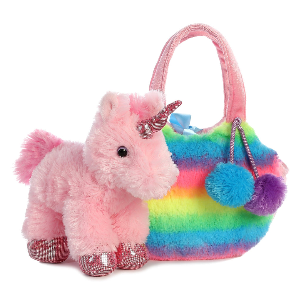 Aurora Fancy Pals Rainbow Unicorn 7 inch Plush Stuffed Animal Toy
