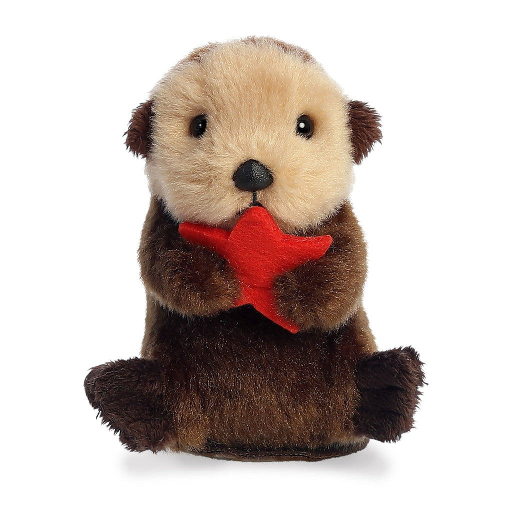 Aurora Shoulderkins Spiffy Otter 4.5 inch Plush Stuffed Animal Toy