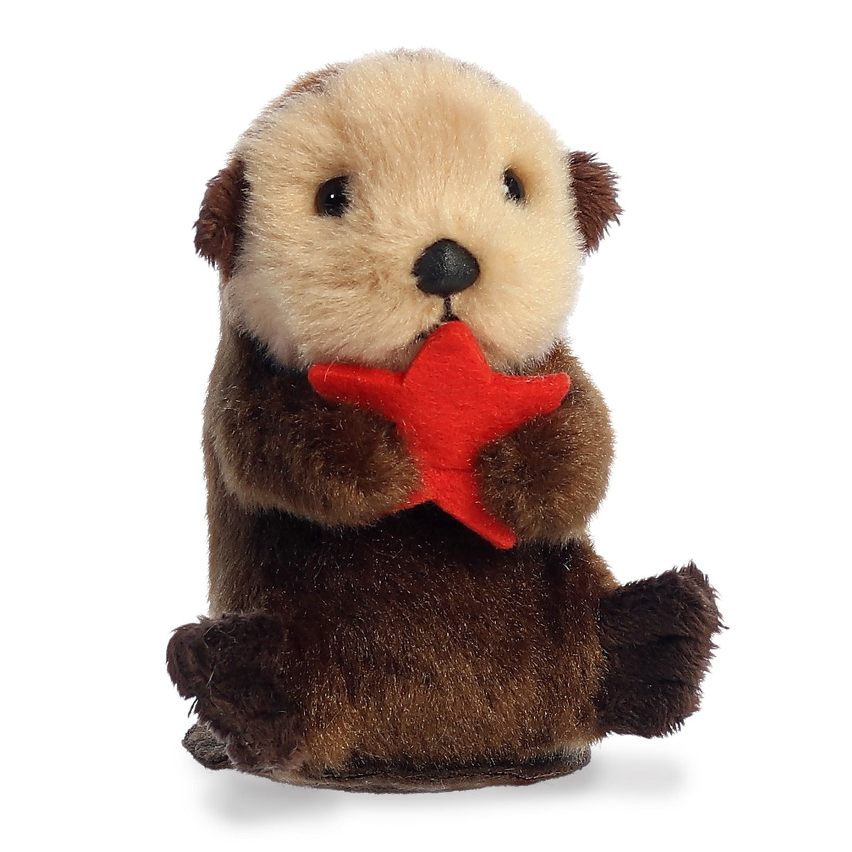 Aurora Shoulderkins Spiffy Otter 4.5 inch Plush Stuffed Animal Toy
