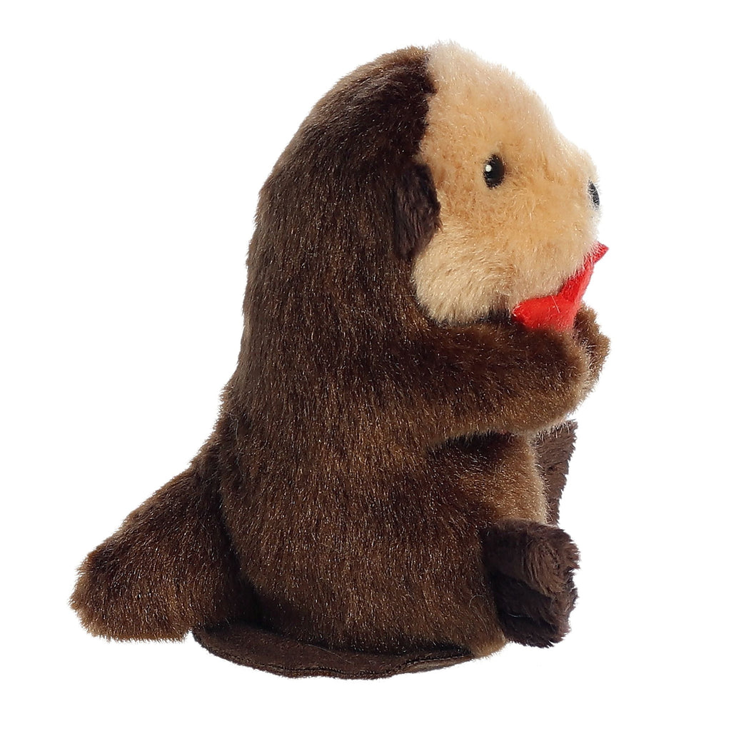 Aurora Shoulderkins Spiffy Otter 4.5 inch Plush Stuffed Animal Toy