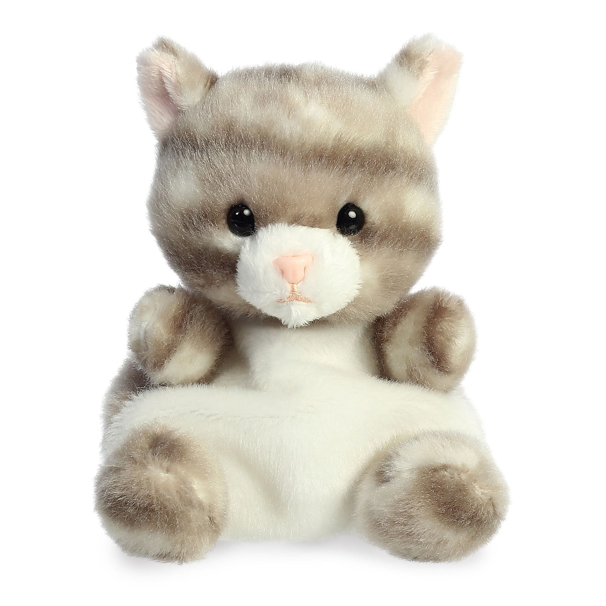 Aurora Palm Pals Silver Kitty 5 inch Plush Stuffed Animal Toy #33614