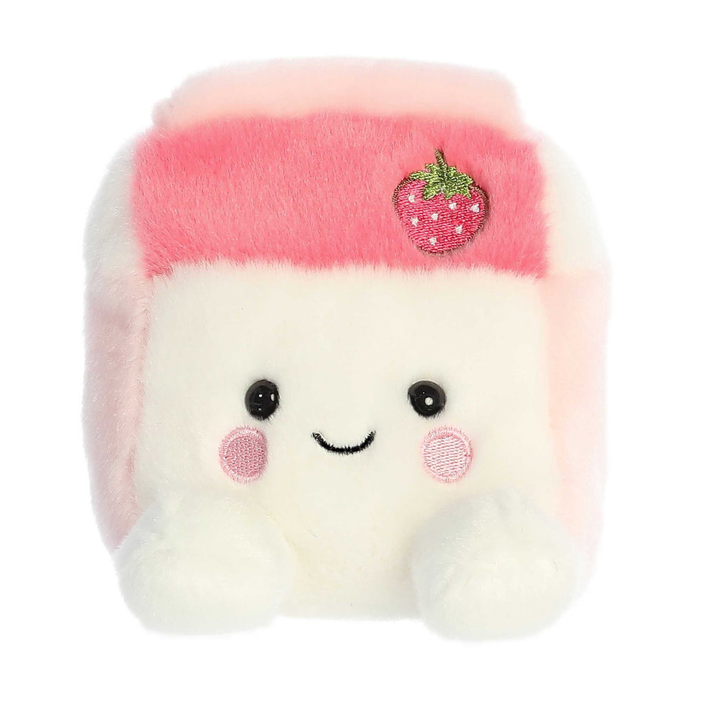 Aurora Palm Pals Fresa Strawberry Milk 5 inch Plush Stuffed Animal Toy