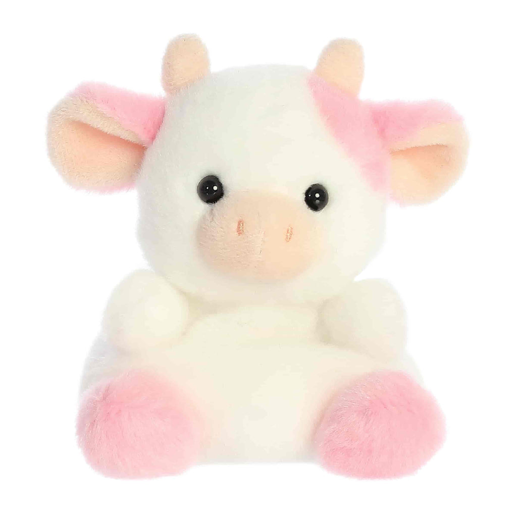 Aurora Palm Pals Belle Strawberry Cow 5 inch Plush Stuffed Animal Toy