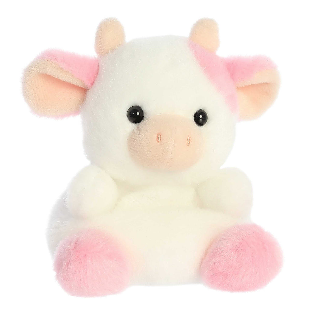 Aurora Palm Pals Belle Strawberry Cow 5 inch Plush Stuffed Animal Toy