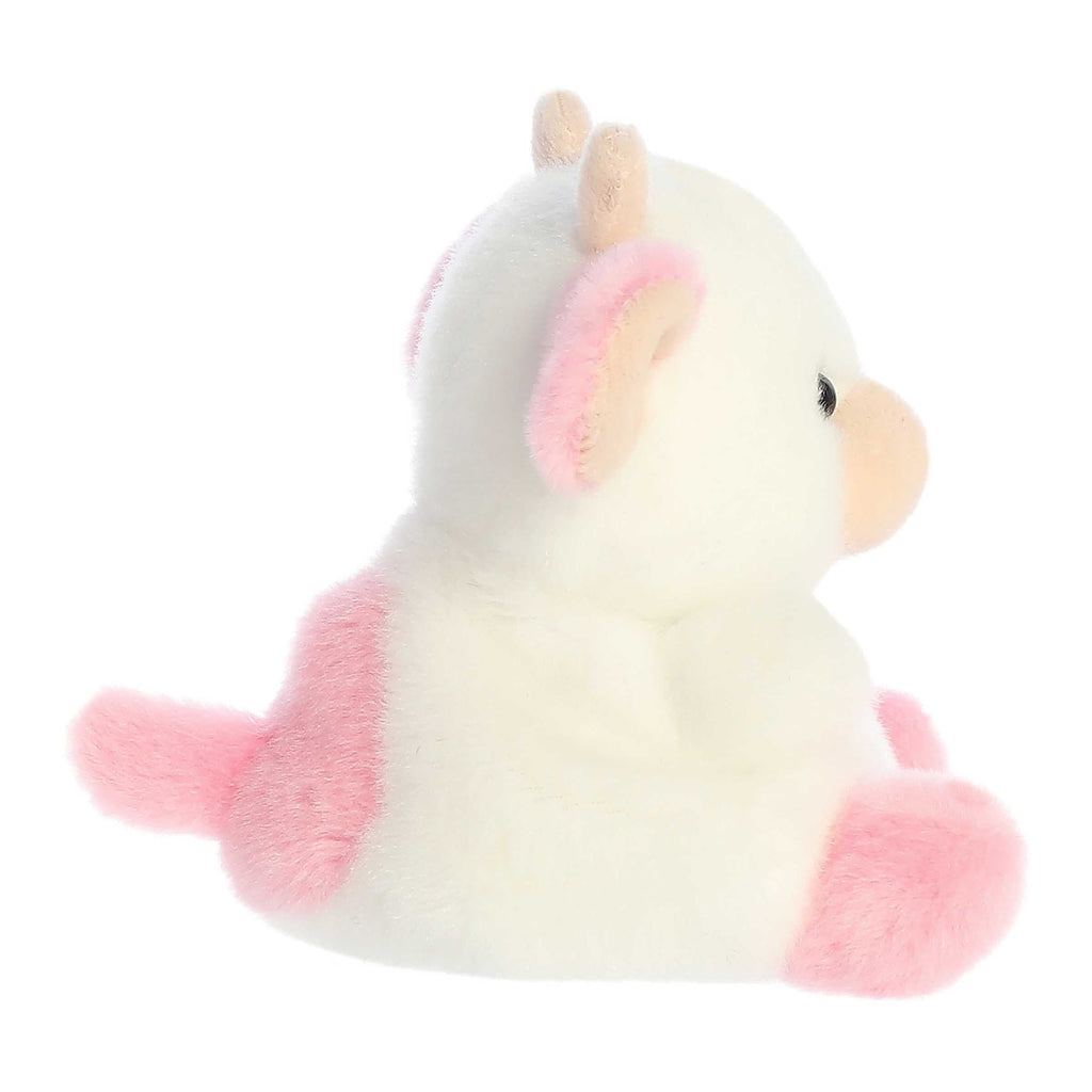Aurora Palm Pals Belle Strawberry Cow 5 inch Plush Stuffed Animal Toy