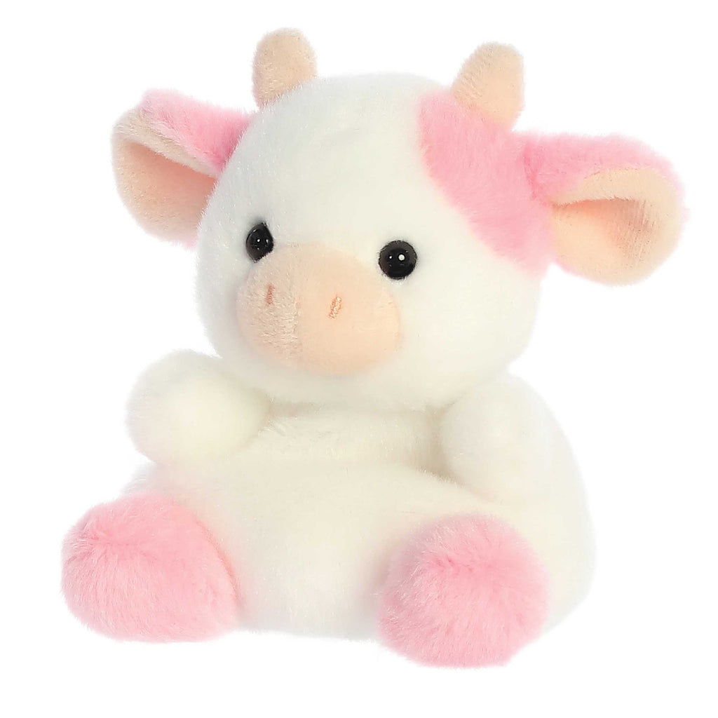 Aurora Palm Pals Belle Strawberry Cow 5 inch Plush Stuffed Animal Toy