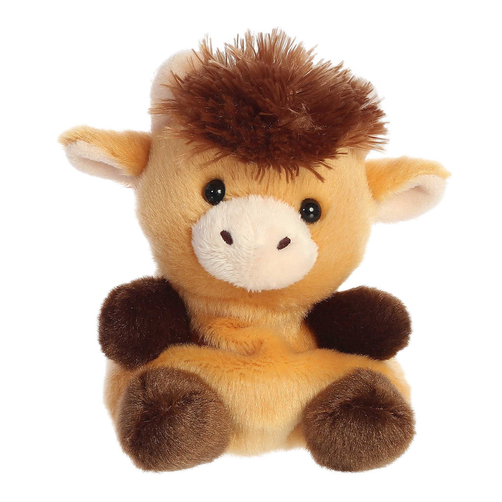 Aurora Palm Pals Hubert Highland Cow 5 inch Plush Stuffed Animal Toy #33851
