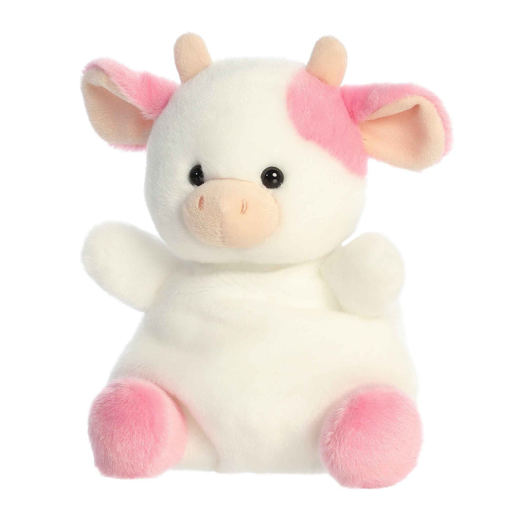 Aurora Palm Pals Belle Strawberry Cow 8 inch Plush Stuffed Animal Toy