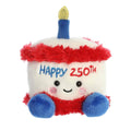 Aurora Palm Pals America B'Day Cake 5 inch Plush Stuffed Animal Toy