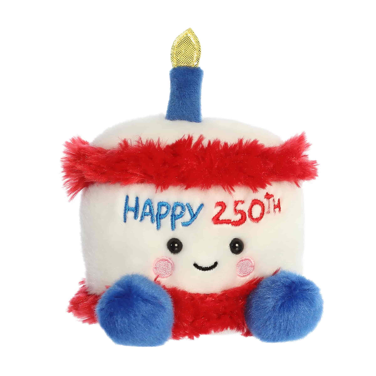 Aurora Palm Pals America B'Day Cake 5 inch Plush Stuffed Animal Toy