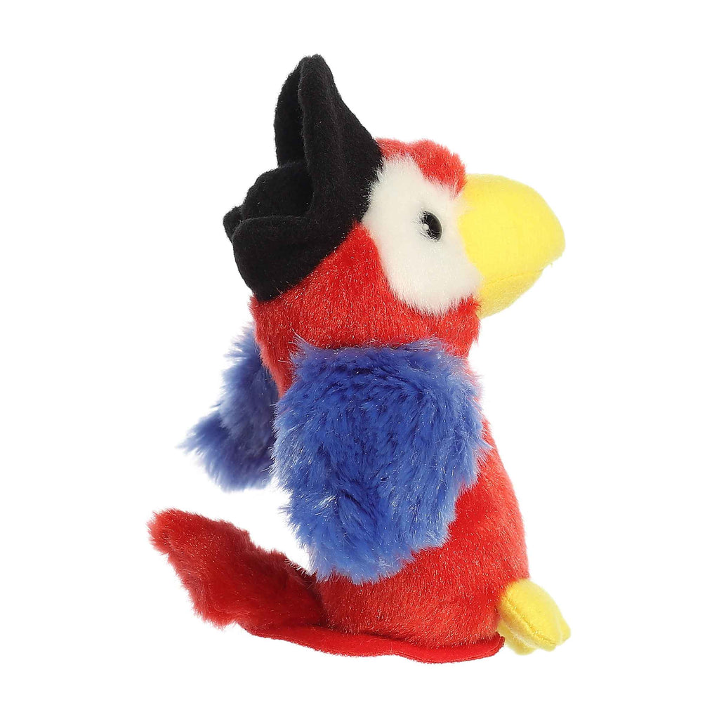 Aurora Shoulderkins Swashbuckler Parrot 5 inch Plush Stuffed Animal Toy