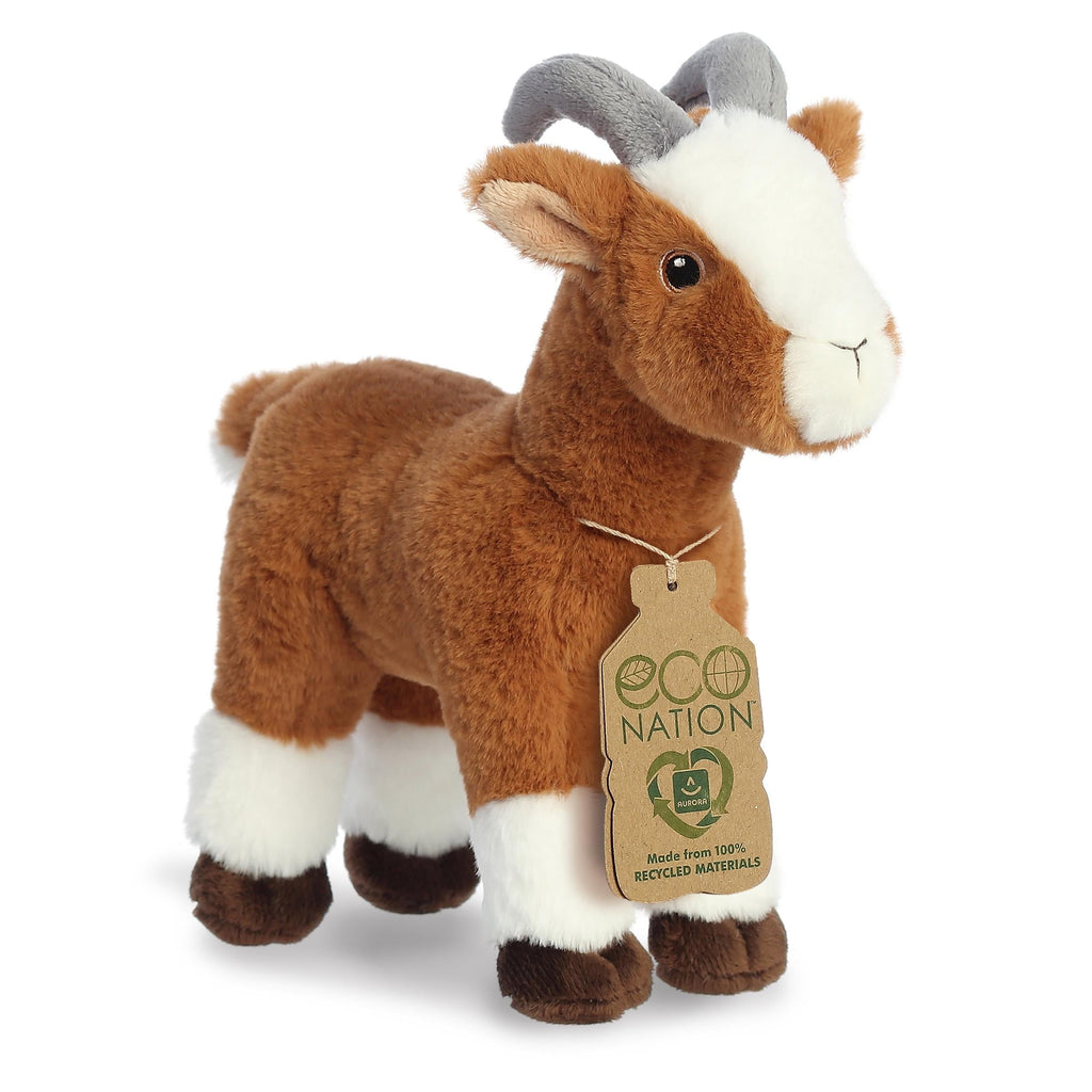 Aurora Eco Nation Goat 10.5 inch Plush Stuffed Animal Toy