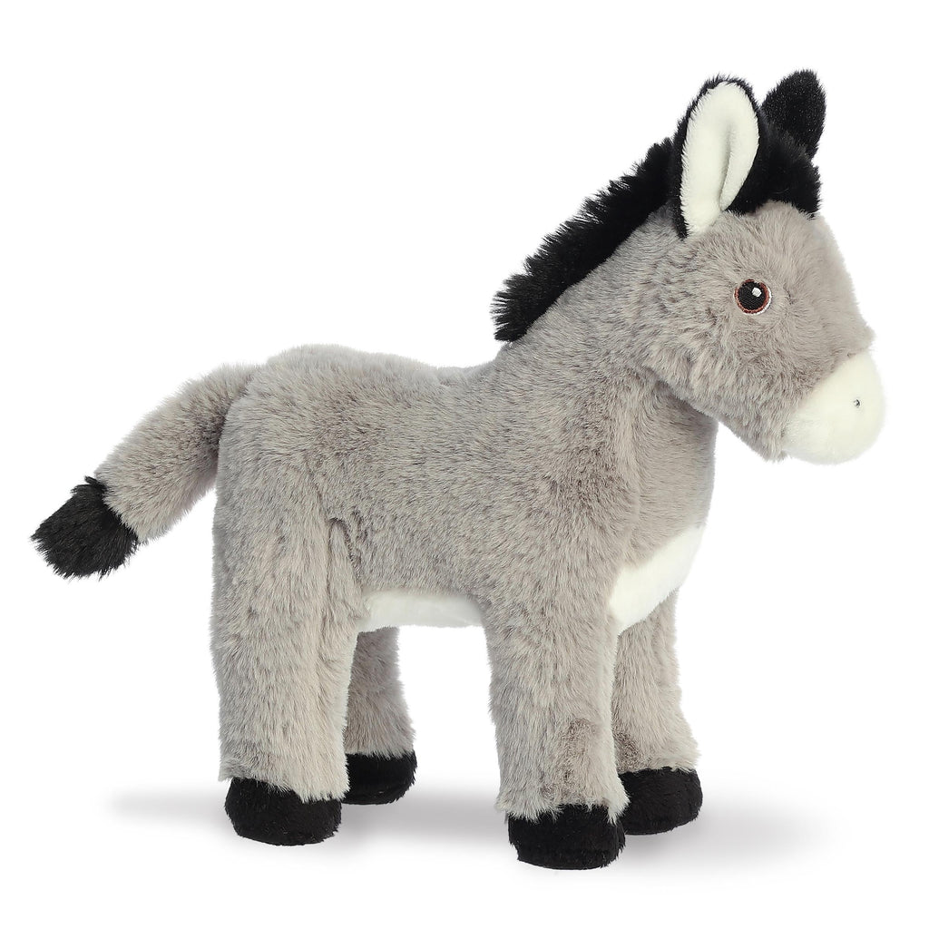 Aurora Eco Nation Donkey 11 inch Plush Stuffed Animal Toy