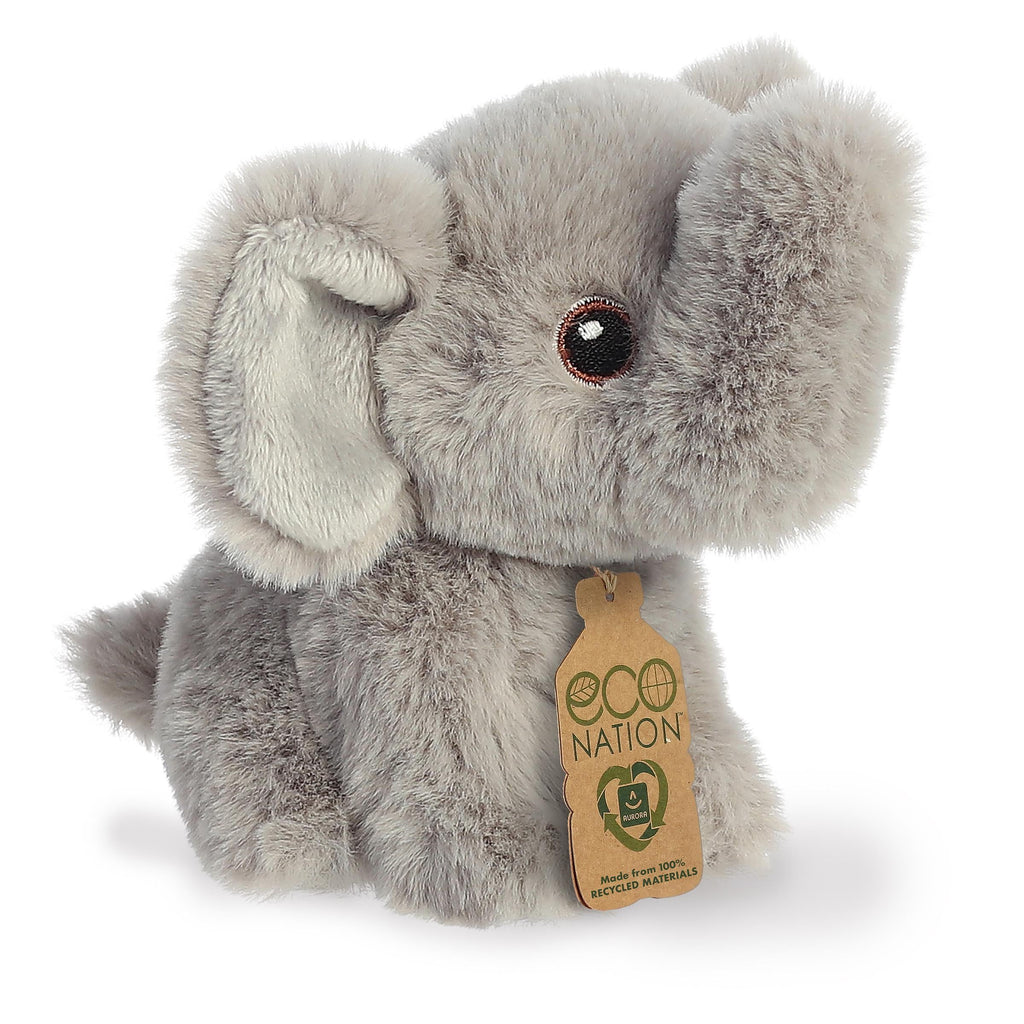 Aurora Eco Nation Mini Elephant 5 inch Plush Stuffed Animal Toy