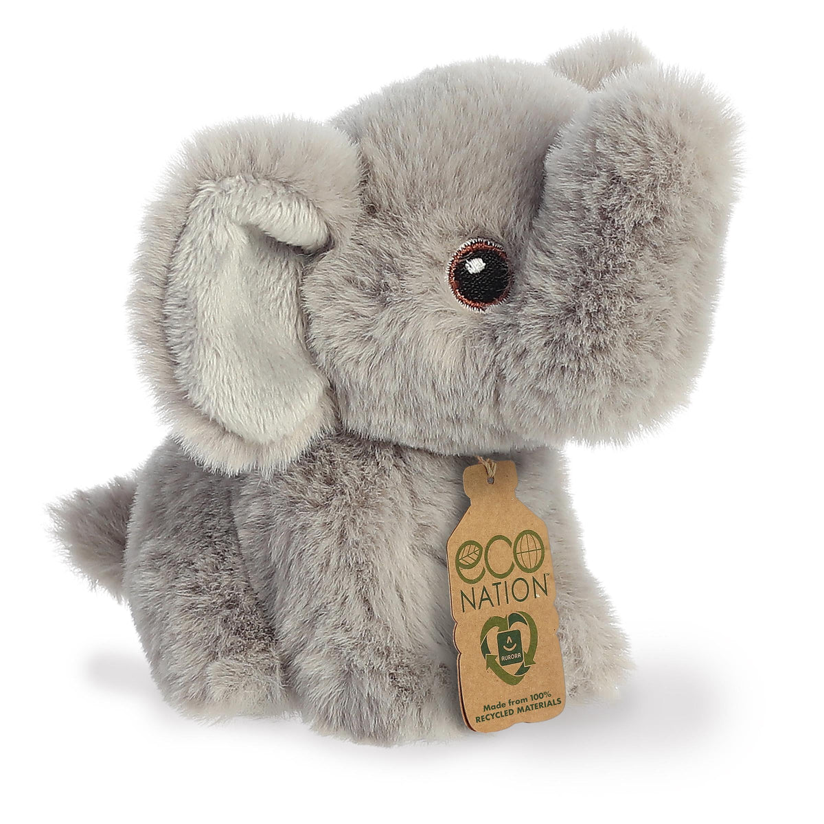 Aurora Eco Nation Mini Elephant 5 inch Plush Stuffed Animal Toy