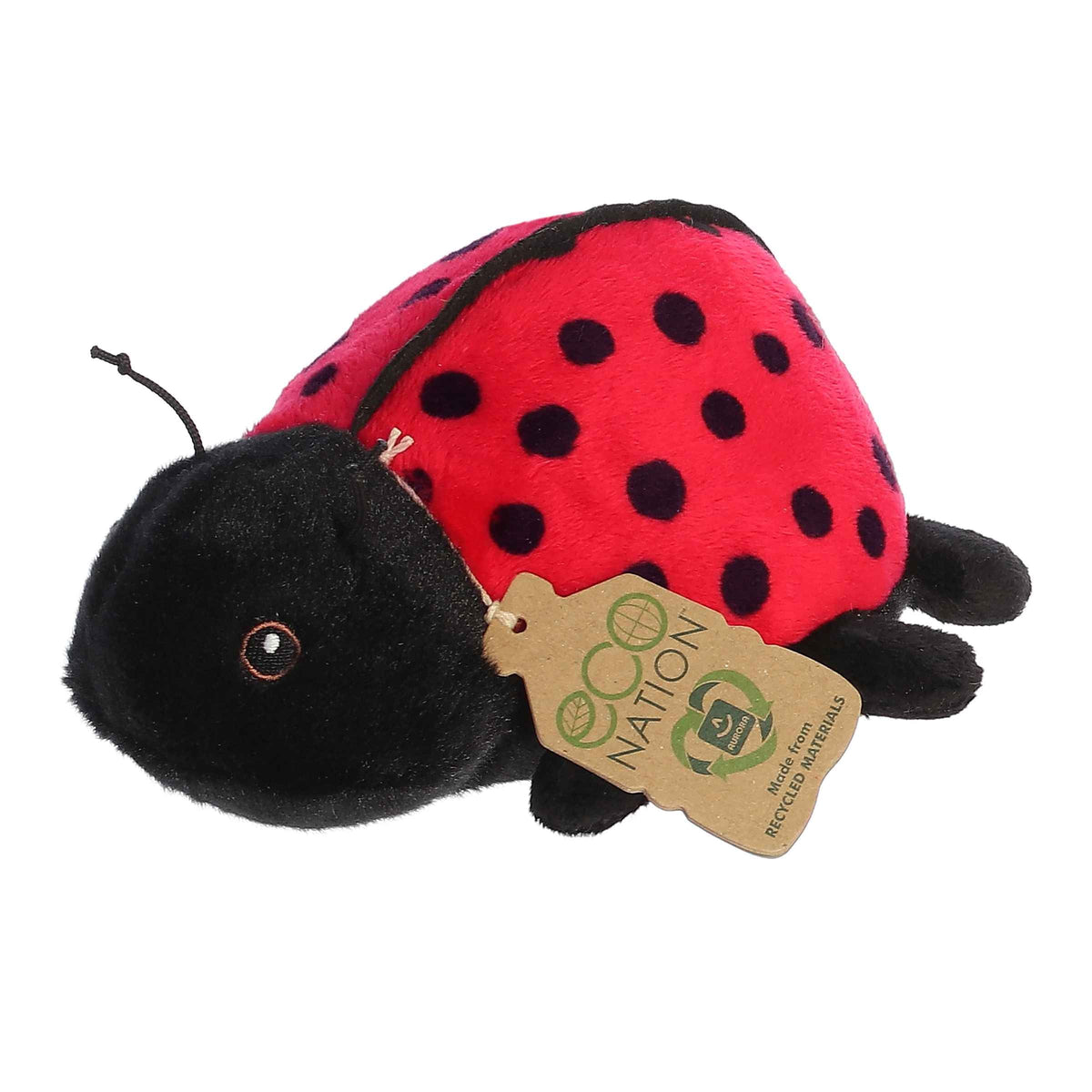 Aurora Eco Nation Eco Softies Ladybug 8 inch Plush Stuffed Animal Toy